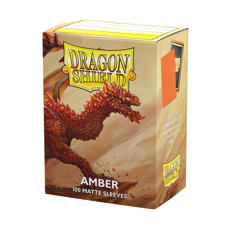 Dragon Shield - 100ct Matte Amber Sleeves